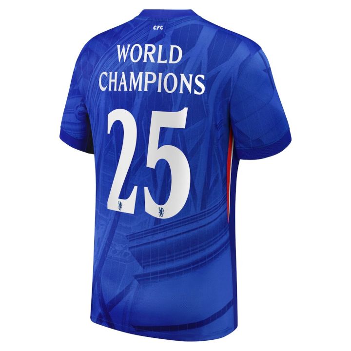 Chelsea Home Stadium Shirt 2025-26 with World Cup Champions 25