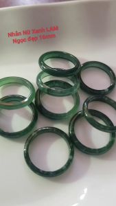 Chiếc Nhẫn nữ mới đá cẩm thạch xanh lam ngọc tự nhiên Nhẫn bản nhỏ Ni 16mm x cao 3mm x dầy 2mm màu xanh nhẹ nhàng đều xuất sắc đem lại may mắn tài lộc rẻ đẹp dành cho các Chị em nữ đeo có 299k/1 chiếc ạ