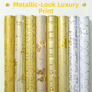 XIANXIANWUFANG | Gold Print Luxury Wallpaper