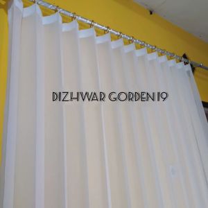 Gorden Vitrase Polos Siang Tanpa Motip Bahan Salju Tebal