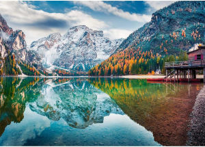 500/1000/1200/2000PCS Snowy Mountains Paper Jigsaw Puzzles Home Decor Birthday Party Gift Toy for Men Women Elders Seniors