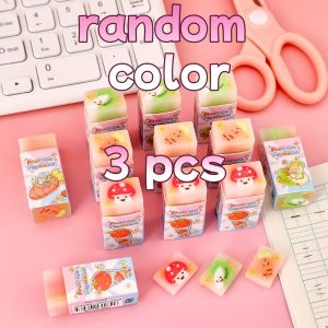 Efficient Low-Dust Pencil Erasers Cute Layered Vegetable Shapes for No-Smudge Cleaning Essential School Tool Teachers Prize