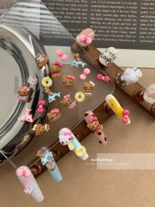 AONNAIL HelloKitty Black Cat Dopaamine Cute Cartoon Nail Art Press-On Nails Beauty Tools for Women Normal Specification