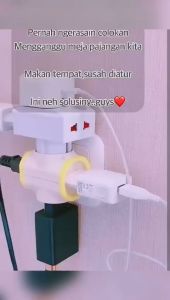 3 in 1 Power Socket Plug in Stop kontak Steker Lipat Colokan Steker Lipat