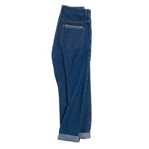 MADEN | Washed Denim Soft Slim Nine-Point Straight Blue Jeans Men