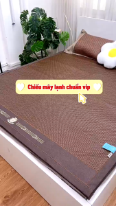 Chiếu mây điều hòa cao cấp hàng VNXK chiếu điều hòa gấp gọn tiện lợi chất liệu sợi mây tổng hợp thoáng mát mềm mại