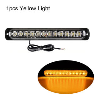 Stroboscopes Strobe 12 LED Flash Light Auto 12-24V Emergency Flashing Side Marker Light Bars Constantly Bright Lights