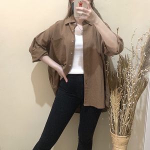 kemeja linen oversize wanita terbaru // fashion wanita // kemeja terbaru