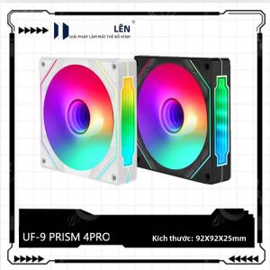 UPSIREN UF-9 PRISM 4 PRO 92mm ARGB RGB Êm Khung Máy Tính Quạt 12V Khối Lượng Không Khí Lớn Quạt Làm Mát Với Kết Nối 4 Chân