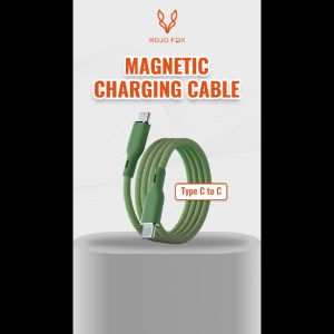ROJO FOX Kabel USB Type C Magnetic Fast Charging 100CM | USB-A ke Lightning / USB-A ke Type-C / USB-C ke USB-C | Fast Charging 12W/15W/100W | Nylon Braided & Anti-Tangle