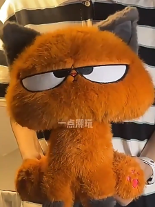 25/35 ซม.น่ารักสีส้มแมวของเล่นตุ๊กตานุ่มเย็นลูกแมวตุ๊กตาสัตว์ตุ๊กตาของเล่นตกแต่งบ้านสร้างสรรค์สําหรับชายหญิงวันเกิด