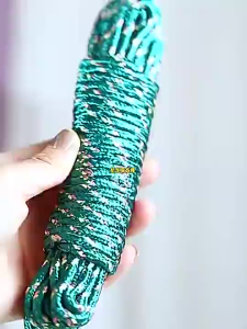 2 PCS Tali Jemuran Baju Nylon 10m Anti Slip / Ikat Tambang Nilon Kemah Camping Rafting 10 Meter Clothesline Kuat Ikatan Motor Gojek Ojek Online Grab Gosend Kurir Pengikat Tebal