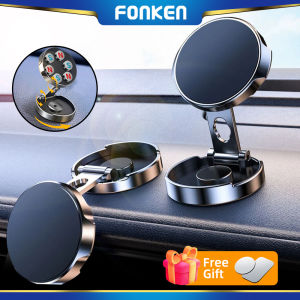 FONKEN Round Folding Car Dashboard GPS Navigation Bracket Mount For Mobile Phones Auto Rotatable Holder Stand