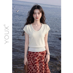 French Chic Fly Sleeve Knit Top