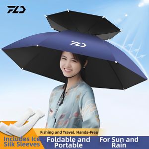 TINGSIMENG | Sun Rain Wind Fishing Hat Umbrella
