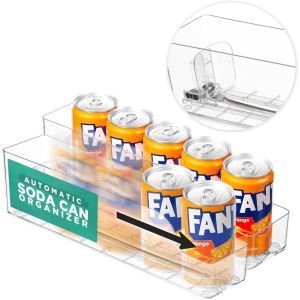 Automatic Beverage Can Organizer Pusher