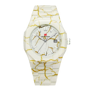 Business Mens Watch VA VA VOOM Top Brand Original Quartz Movement 40mm Marble Pattern Dial Luxury Night Light Sports Wrist Watch