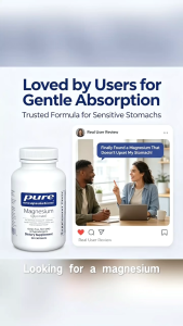 Pure Encapsulations Magnesium (Glycinate) | Gentle Absorption Stress & Muscle Support 90 Capsules