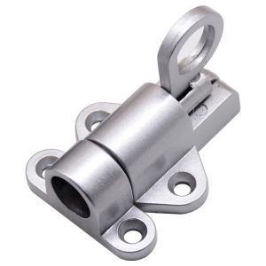 อลูมิเนียมอัลลอยด์สีดํา/สีเทาประตูหน้าต่างความปลอดภัยดึงแหวนฤดูใบไม้ผลิ BOUNCE ประตู Bolt สลักอัตโนมัติล็อคสีดําหน้าต่างสีเทา