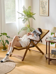 MANHAOSHI | Foldable Recliner 2-in-1 Office Home Elderly Siesta Leisure Chair