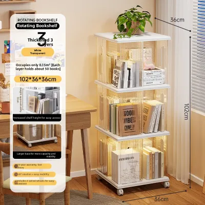 maitian | Rotating Storage Bookshelf Simple Organizer