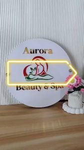 NEON BOARD AKRILIK MEWAH IN DOOR/PAPAN NAMA USAHA/PAPAN NAMA TOKO/NEON BOX AKRILIK/PLANG USAHA BULAT