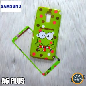 casing hp murah samsung A6 plus case pelindung hp + tempered glass