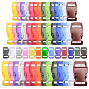 Plastic Side Release Buckles 3/8 inch-1 inch 13 PCS Multicolor Belt Buckles for Pet Straps Backpacks DIY Sewing