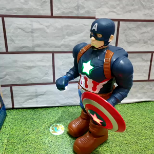 MAINAN ROBOT CAPTAIN AMERIKA BISA JALAN DAN BUNYI ANAK EDUKATIF - MAINAN KADO ANAK BBR 1003