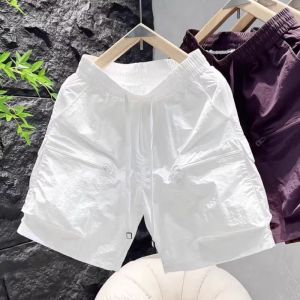 กางเกงขาสั้นทรงตรงสำหรับใส่ทำงานฤดูร้อนสำหรับผู้ชาย กางเกงขายาวทรงหลวมสบาย ๆ แห้งเร็ว 5 กระเป๋า กางเกงขายาวลำลองสำหรับกลางแจ้ง