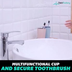 Eco Friendly & Healthy Bathroom Toothbrush Holders Cup Wheat Straw Biodegradable Material Mug