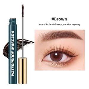 Long-Lasting Natural Waterproof Eyelash Mascara Fine Brush Head Base Forming Long Thickening Curling Non-Smudging Sweat-Proof