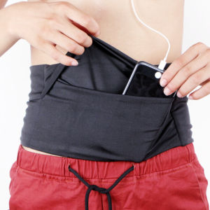 Running Sports Tourist Mountaineering Casual Large Capacity Waist Bag Close-Fitting Large Screen Mobile Phone Passport Waist Bag Men and Women Marathon