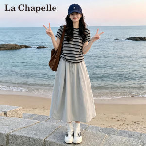 La Chapelle | Vintage Korean Style Thin Summer Short Tshirt And Skirt Set