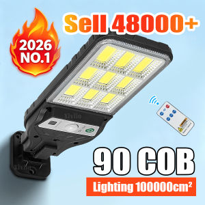 Powerful LED Solar Outdoor Led Courtyard Wall Lamp 3 Modes Human Body Induction Garden Terrace Garage Door Street Lighting