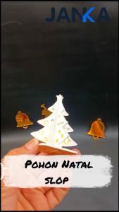 JANKA Pajangan Pohon Natal Akrilik Meja Aksesoris Hiasan Perlengkapan Dekorasi Model Dengan Kaki White Christmas Tree Gift Hampers Natal Aesthetic