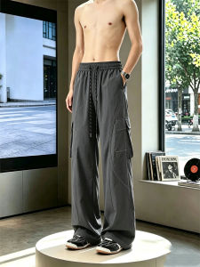 OUMULONG | Quick-Drying Summer Sports Soft Shell Grey Pants
