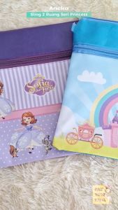 Tas Selempang 2 Ruang Seri Princess Sling Bag Karakter Anak Souvenir Suvenir