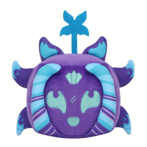 Funny Purple Fox Plush Toy Blox Fruits Plush Stuffed Devil Fruit Doll Eye-Catching Square Toys for Kids Gift Home Decor