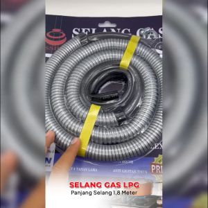 SSBO Selang Gas Elpiji 2 Lapis Anti Bocor Panjang 18 M Selang Kompor Gas SNI