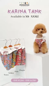 POMAPOO - Baju Kucing dan Baju Anjing Karina Tank