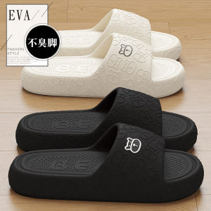 รองเท้าแตะชายหาดกันลื่นพื้นหนาสำหรับผู้ชาย รองเท้าแตะ EVA ฤดูร้อน 2025 ใหม่ รองเท้าแตะในบ้าน รองเท้าแตะสำหรับอาบน้ำ รองเท้าแตะชายหาดแบบสวมสบาย