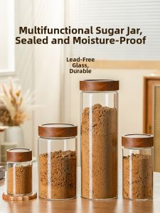 CRISTALGLASS | Sealed Moisture-Proof Sugar Storage Glass Jar