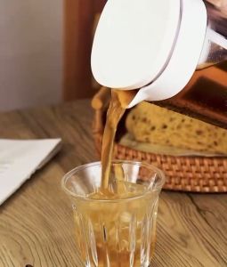 DXL Cold kettle 1.1L Cold Brew Ice-drip Coffee Fruit Teapot Refrigerator Tea Cup High Temperature Resistant Sealed Leak-proof