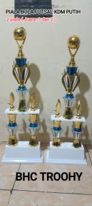 Piala Bola Futsal kaki 2 KDM Putih 2 pcs( Juara 1 dan 2 )