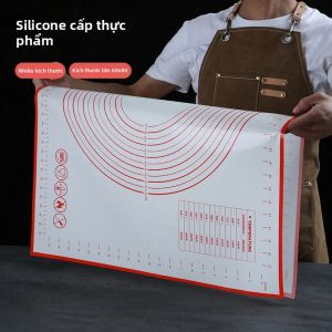 Tấm Lót Nướng Silicon Cỡ Lớn 80/70/60cm Thân Thiện Với Môi Trường Không Dính Dùng Để Cán Bột Nhào Bột Làm Bánh Crepe Pizza Dùng Trong Nhà Bếp