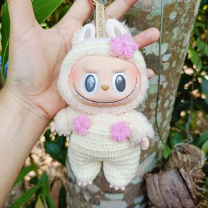 labubu v.1 เฉพาะชุด เชตเอี๊ยม+หมวก+รองเท้า