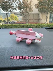 Sanrio อุปกรณ์เสริมที่วางโทรศัพท์ในรถยนต์ของแท้ 100% สำหรับ ที่ยึดช่องแอร์รถยนต์ คลิปหมุนได้ 360 ขนาด Melody ผู้ถือโทรศัพท์มือถือสำหรับสมาร์ทโฟนรถอุปกรณ์เสริมแรงโน้มถ่วงถือของขวัญวันเกิด ZJ02