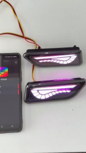 Perodua Ativa / Bezza 2020 / Alza 2022 RGB Function Demon Eyes Design 4 Function Rear Bumper Reflector