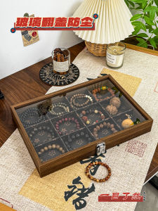กล่องเก็บของสำหรับเครื่องประดับมือแบบโบราณ กล่องเก็บของสำหรับโต๊ะทำงาน กล่องเก็บของแบบหลายวงแหวน กล่องเก็บของแบบป้องกันฝุ่น กล่องเก็บของแบบแสดง